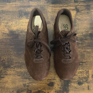 SAS Free Time Walking Shoes‎ Womens Sz 9 W Brown Suede Tripad Comfort